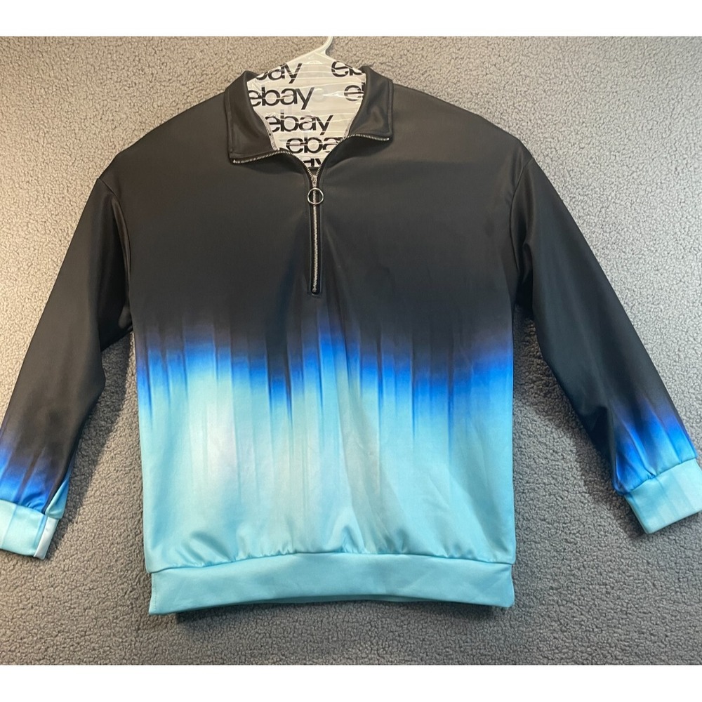 Unbranded pullover Women's Size XL Blue Ombre long sleeve Zip